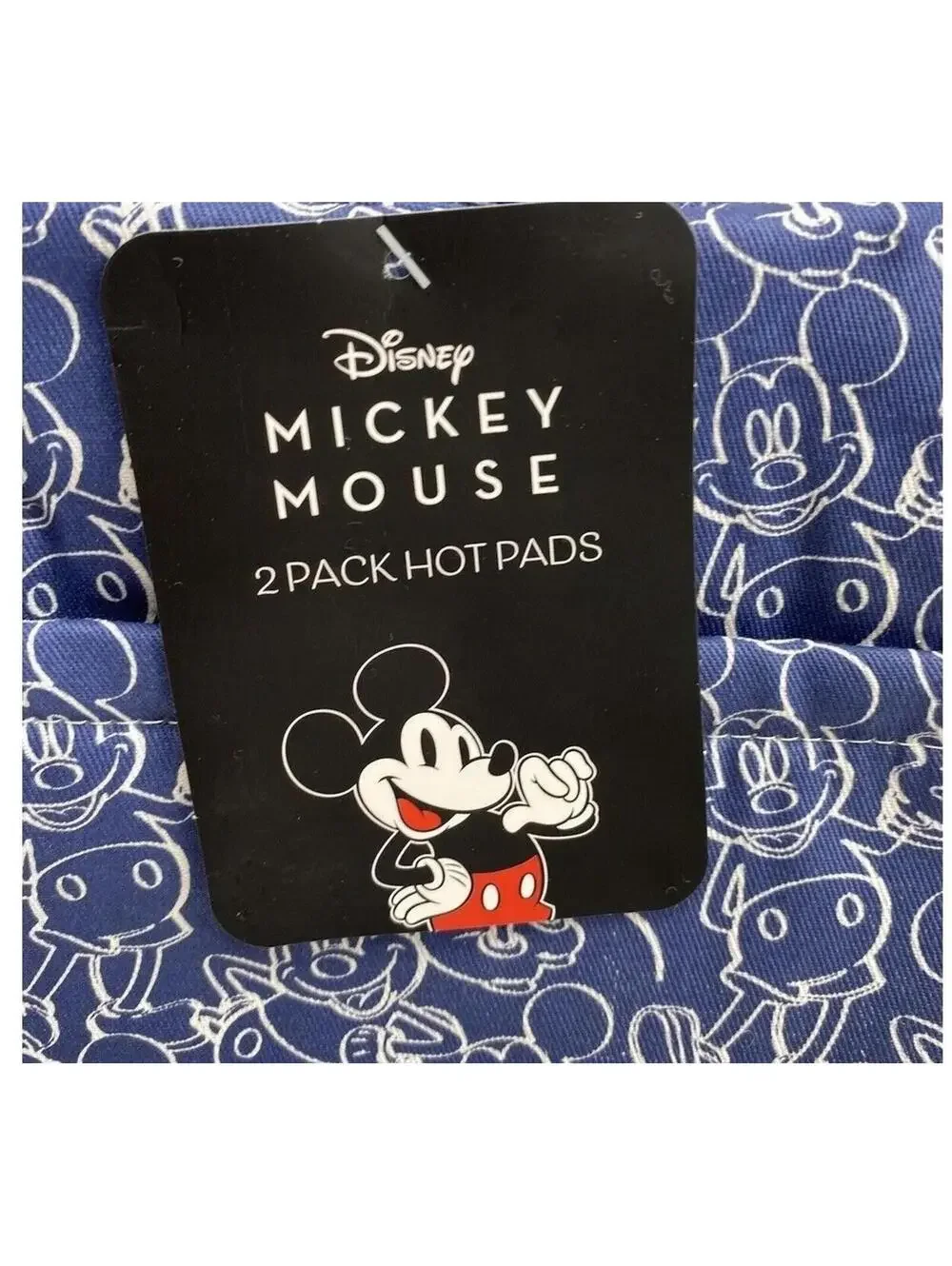 Disney Mickey Mouse 2 Pack Hot Pads NWT Blue Pot Holders Best Brands Kitchen